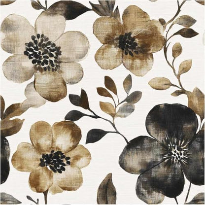 Modern Floral Peel and Stick Wallpaper