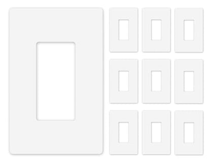 Midsize Screwless Light Switch Cover Plate