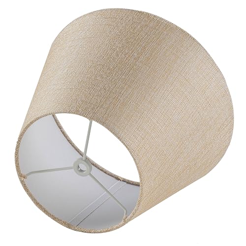 Set of 2 Spider Fitter Replacement Lamp Shades for Table Lamps (Oatmeal Beige)