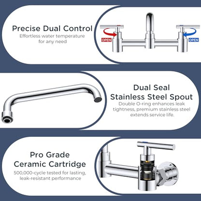 Wall Mount Kitchen Faucet