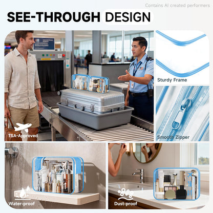 Packing Cubes for Travel (20 Azure Blue)