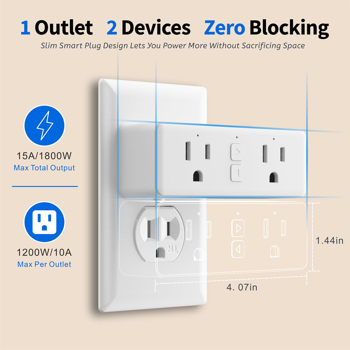 Dual Smart Plug (Dual Outlet)