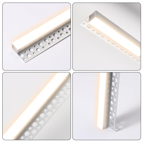 Plaster in Recessed Drywall Led Strip Diffuser Aluminum Channel Profile for LED Strip Trimless Lighting Wall and Ceiling