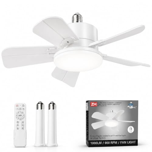 Socket Fan Light with Remote