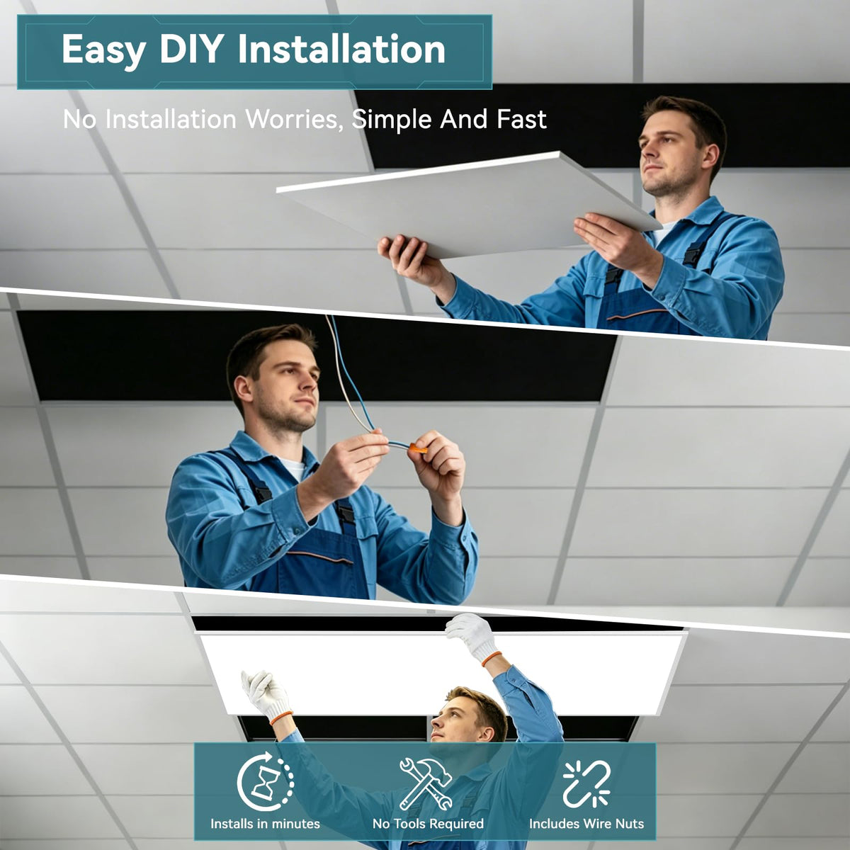 2 Pack 2x4 LED Flat Panel Light (2Pack)