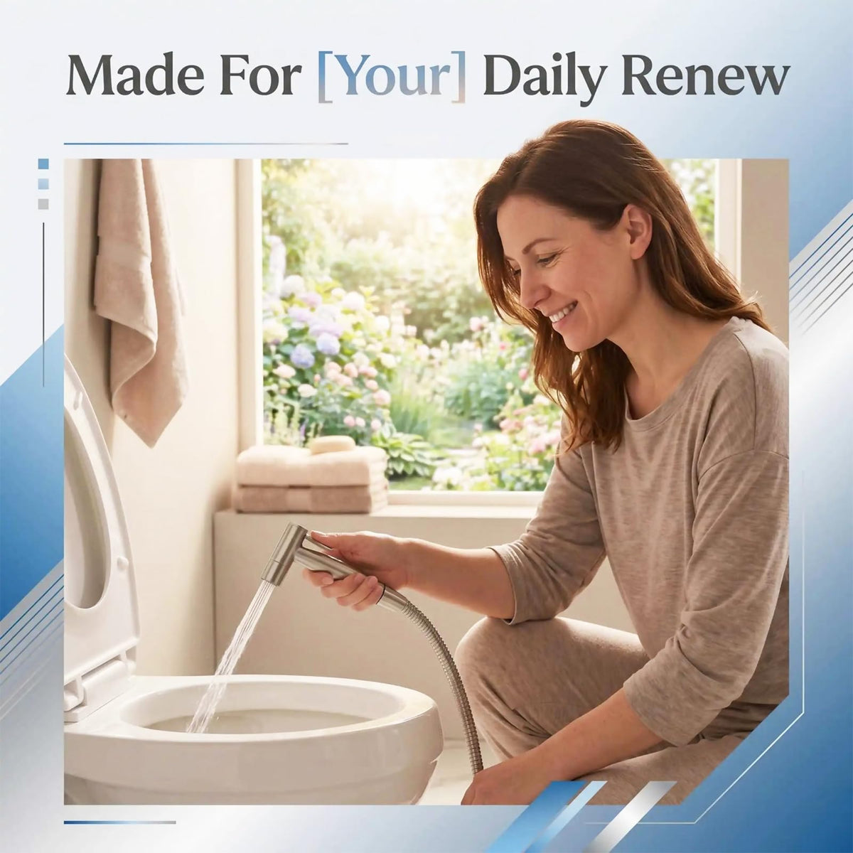 Handheld Bidet Sprayer for Toilet (Brushed Nickel)