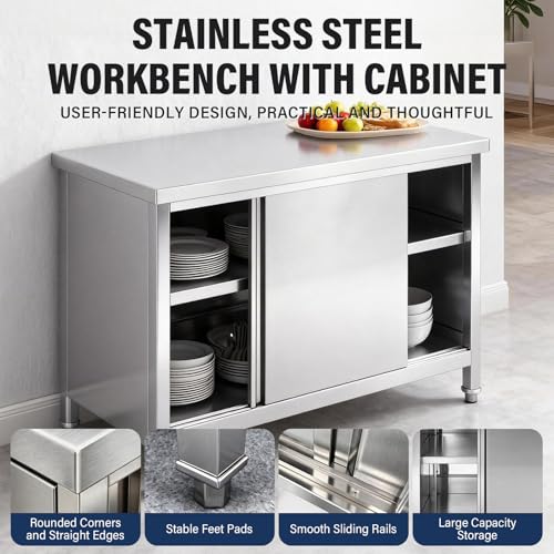 Stainless Steel Commercial Worktable w (Large)