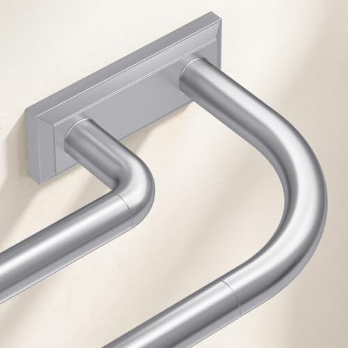 Double Curtain Rod 34 (Silver / 34"-76")