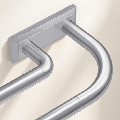 Double Curtain Rod 34 (Silver / 34"-76")