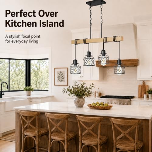 4 Light Farmhouse Kitchen Island Lighting (4-Light)