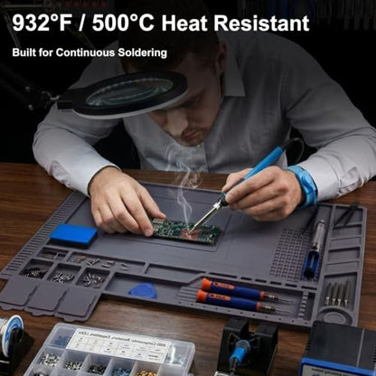 Soldering Station Mat Heat Resistant 932°F for Soldering Station