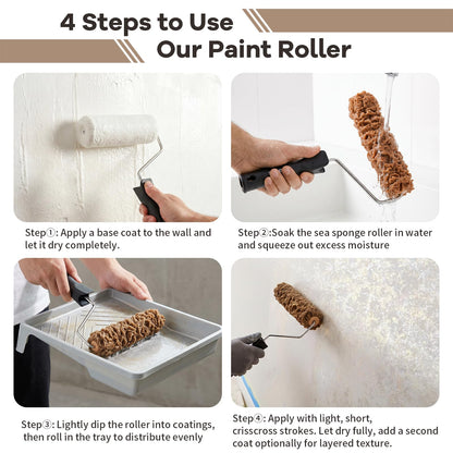 6'' Sea Sponge Roller for Painting (KJ-BR60002Y)