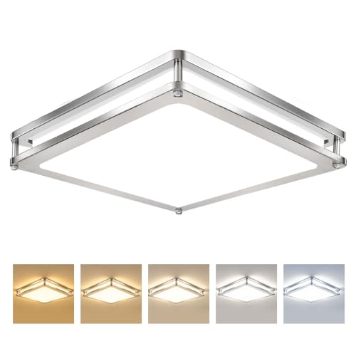 1Pack 12Inch 36W Square LED Flush Mount Ceiling Light Fixture