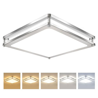 1Pack 12Inch 36W Square LED Flush Mount Ceiling Light Fixture