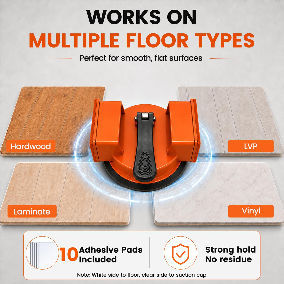 Floor Gap Fixer Tool Double 90° Suction Cup Flooring Repair Kit Pro