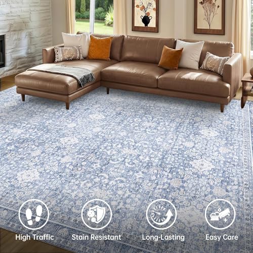 4x6 Area Rugs (Light Blue / 4' x 6' (Rectangular))