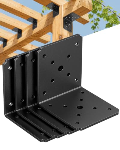 4 Pack L Brackets for Shelves Wood