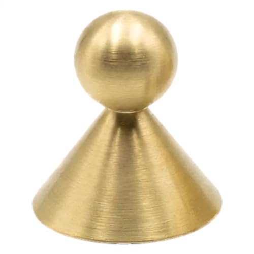 1 Pack Solid Brass Brushed Cabinet Hook Drawer Pull Knob YZ