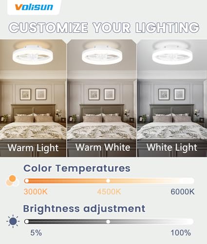 Low Profile Ceiling Fans with Lights and Remote
