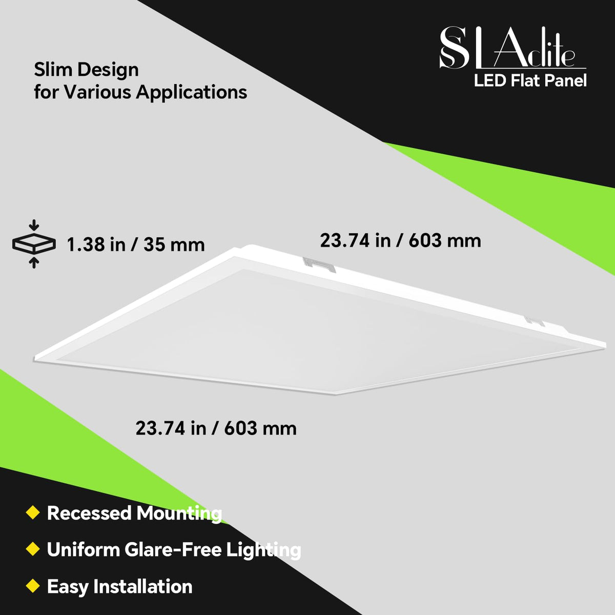 6Pack 2x2 LED Light Flat Panel (2x2FT 6Pack / 2x2FT 6PACK)