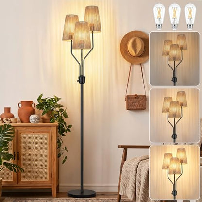 Boho 3 Light Dimmable Floor Lamp Series