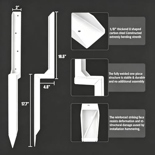 Heavy Duty Metal Fence Post Repair Kit