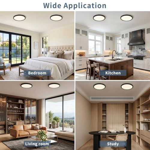 14.9 Inch Dimmable LED Flush Mount Ceiling Light