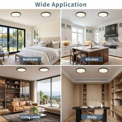 14.9 Inch Dimmable LED Flush Mount Ceiling Light