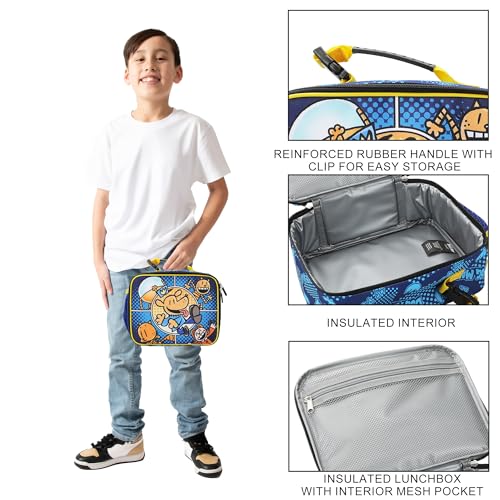 Dog Man In Action Insulated Lunch Kit (Dog Man In Action)