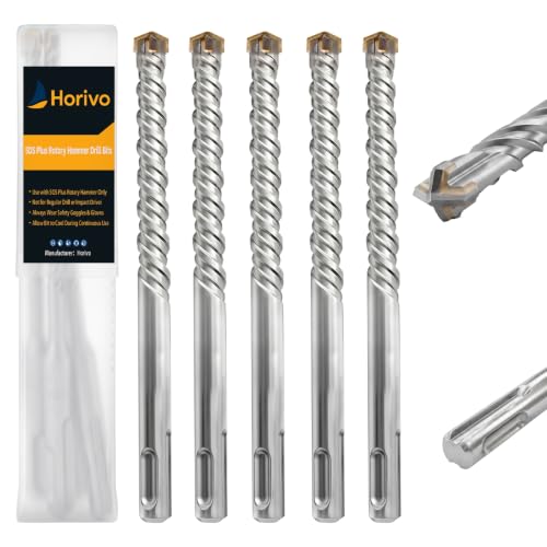 SDS Plus Carbide Cross Tip Rotary Hammer Drill Bits for Concrete and Masonry