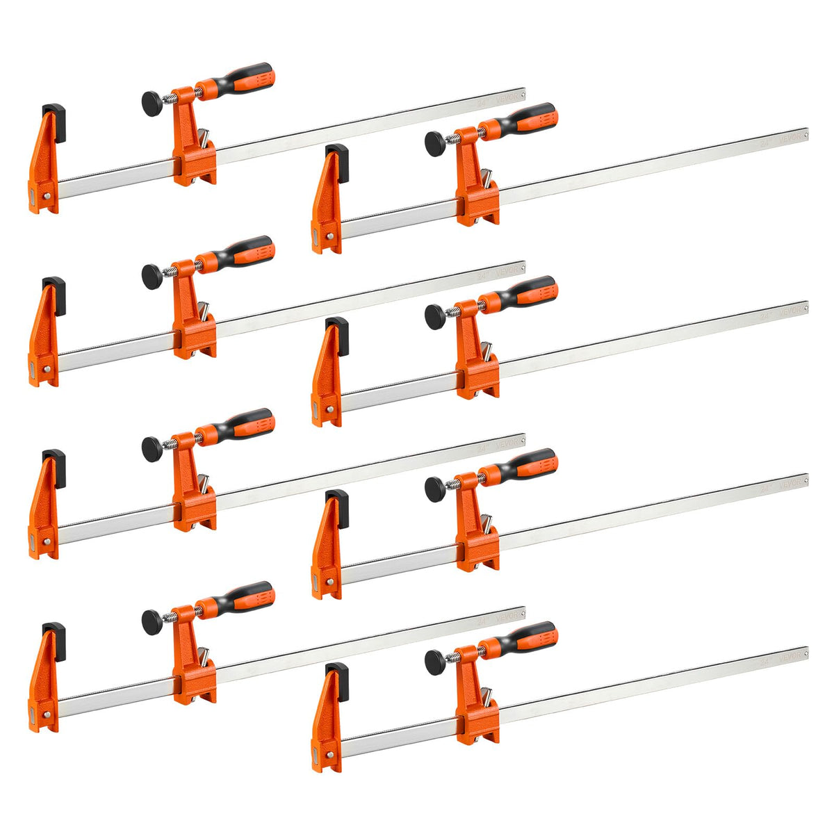 Bar Clamps for Woodworking (Medium-Duty / 24"(8 Pack))