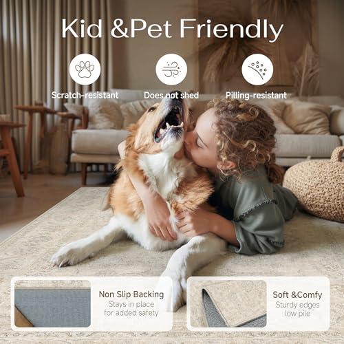 8x10 Light Cream Neutral Area Rug (Cream / 8' x 10' (Rectangular))