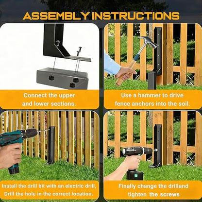2PCS Fence Post Repair Kit