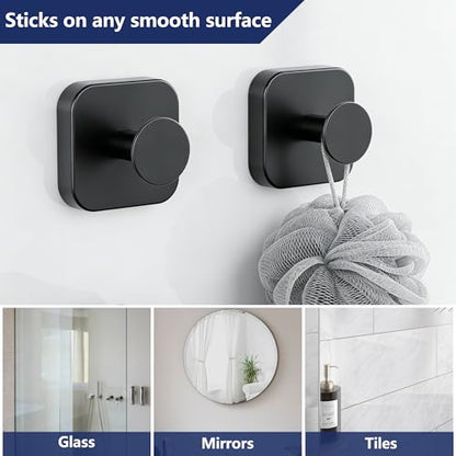 Adhesive Stainless Steel Towel Hooks