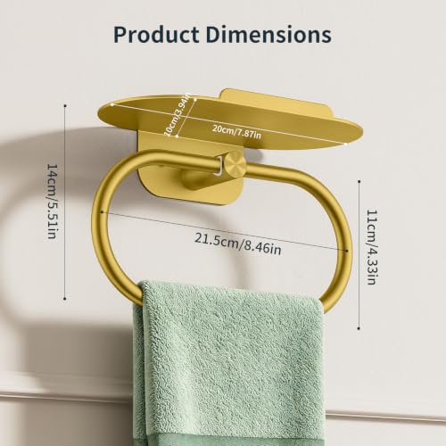 Hand Towel Holder with Shelf