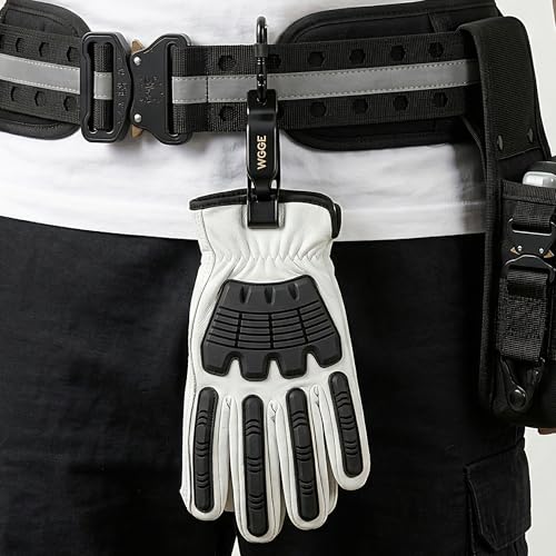 Heavy Duty Glove Clip with Locking Carabiner