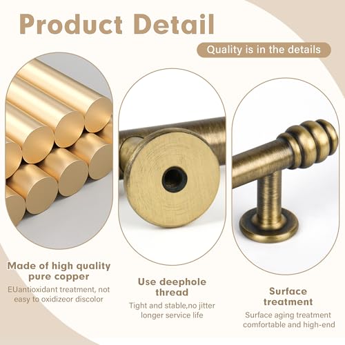 Solid Brass Kitchen Cabinet Knobs