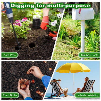 Auger Drill Bit for Planting 3″ x 32″ (3″ x 32″)