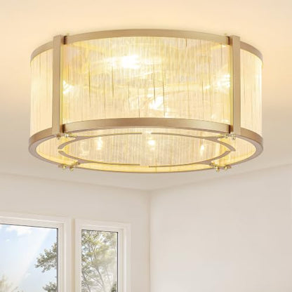 18.5 Inch Fabric Woven Ceiling Fan with Remote