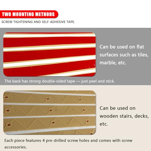 Non Slip Stair Treads for Outdoor Wooden Steps Decking & Slippery Ramp