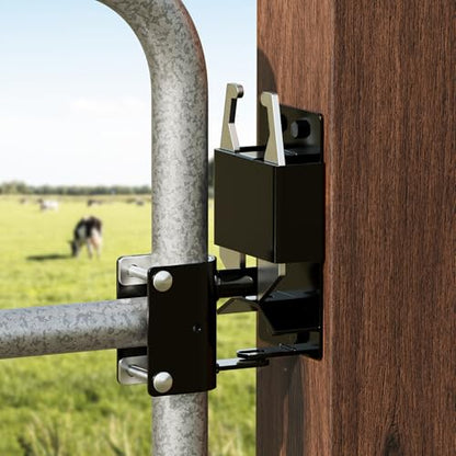 2 Way Heavy Duty Lockable Farm Gate Latch for Metal Gates