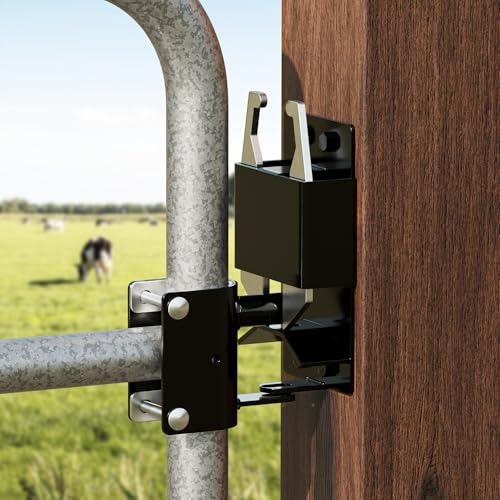 2 Way Heavy Duty Lockable Farm Gate Latch for Metal Gates