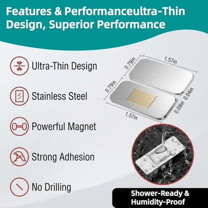 8 Pack Ultra Thin Magnetic Cabinet Catch