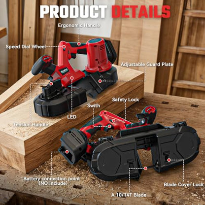 2-1/2″ Cordless Portable Band Saw
