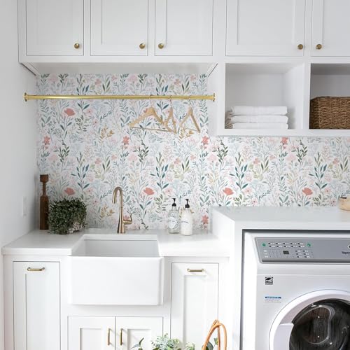 Floral Peel and Stick Wallpaper Peony Contact Paper Vintage Floral Wallpaper