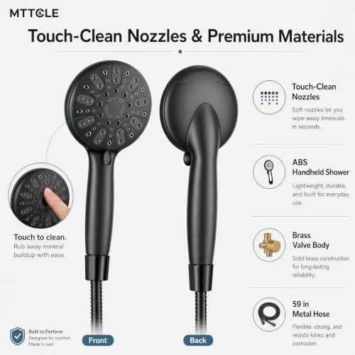 Shower Faucet Set with 5