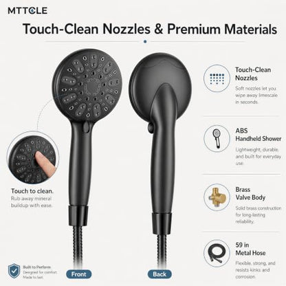 Shower Faucet Set with 5