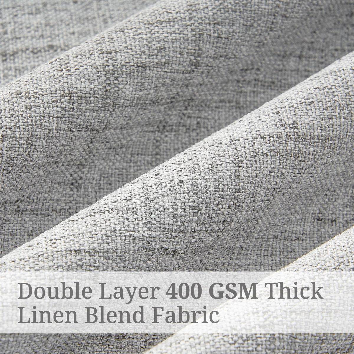 Extra Long 108 Inch Pinch Pleated Blackout Curtains 2 Panels (Lightgrey / 50"W x 108"L (Pack of 2))