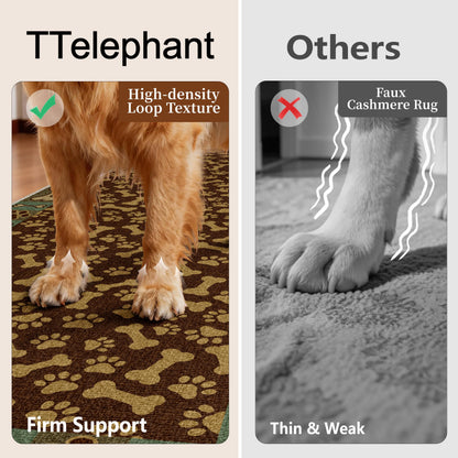 Waterproof 2x3 Small Rug (Paw Brown / 2' x 3' (Runner))