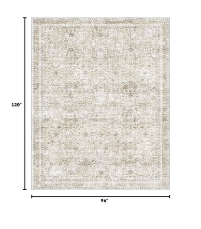 8x10 Area Rugs (Beige / 8' x 10' (Rectangular))